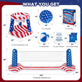 10.4' Pool Volleyball Set - Inground Pool Floating Toys