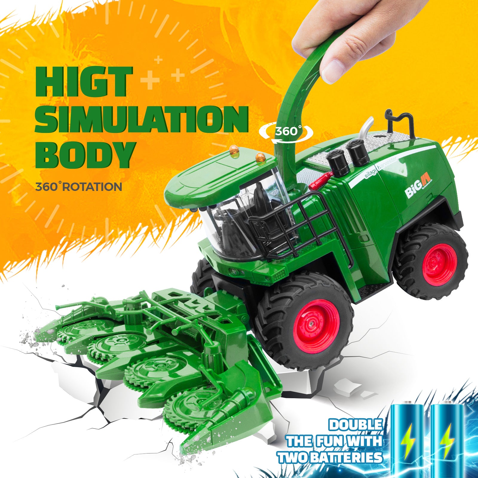 Remote Control Harvester Tractor, Farm Vehicle Toy – UARZT