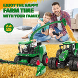 Remote Control Harvester Tractor, Farm Vehicle Toy