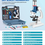 58-pcs Microscope Kit for Kids 5-12