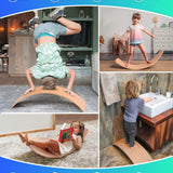 Balance Board Kids, [Natural Wood] Wobble Board for Kids
