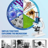 58-pcs Microscope Kit for Kids 5-12