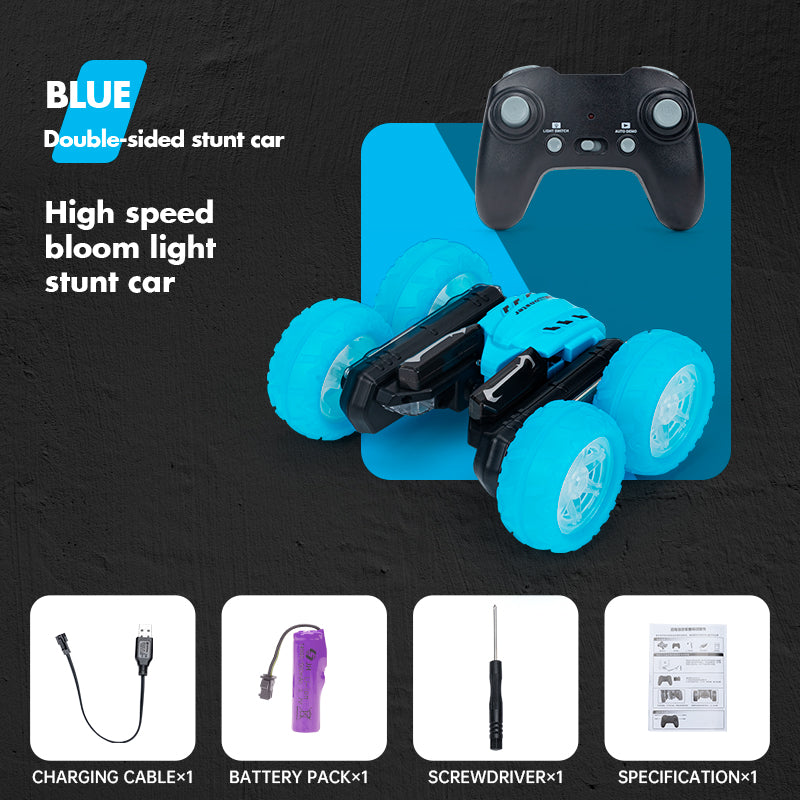 Remote Control Stunt Car, LED and Batteries x 2