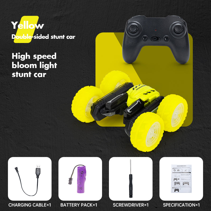Remote Control Stunt Car, LED and Batteries x 2